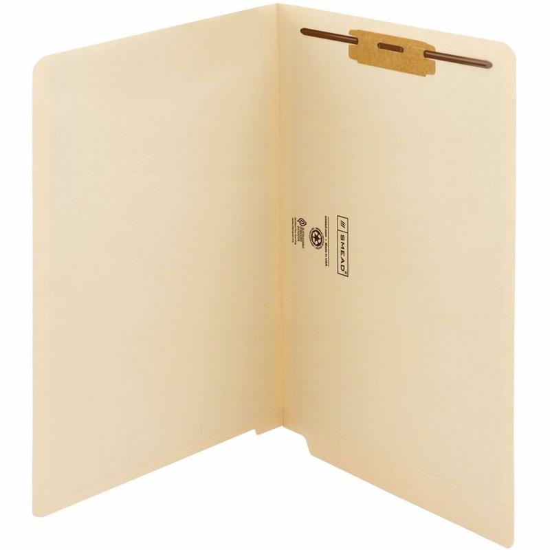 Image End Tab File Folder with Fastener