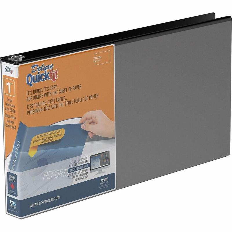 Image Deluxe QuickFit®  Heavy-Duty Spreadsheet &  Legal Presentation Binder
