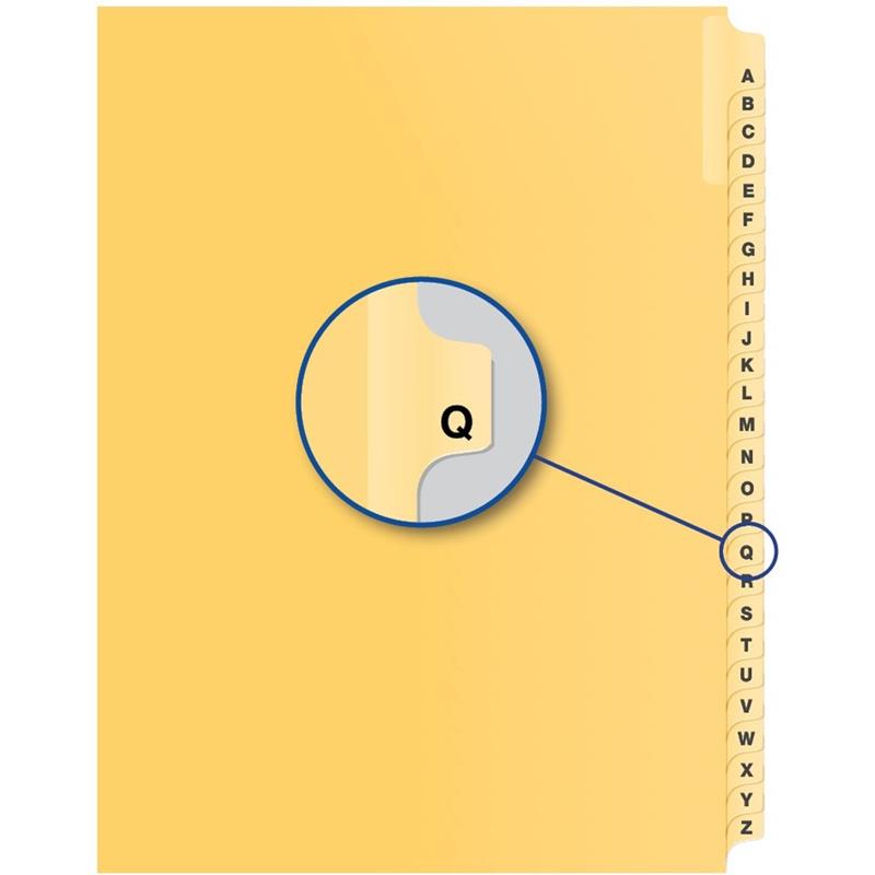 Image Alphabetical Litigation Index Dividers