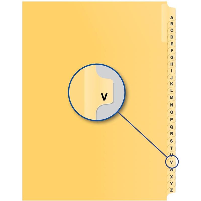Image Alphabetical Litigation Index Dividers